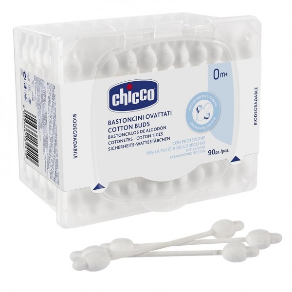Палочки ватные с ограничителем 90 шт. Chicco