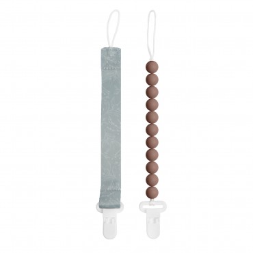 Набор держателей для пустышки 2 шт Paomma цвет: Sage / Taupe PCL10704