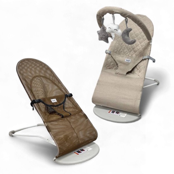 Шезлонг-качалка с дугой Bubago Momo цвет : бежевый BG 175-2