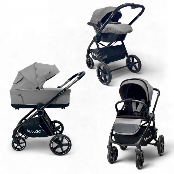 Коляска детская 3 в 1 Bubago Niveta цвет: Серый BG 192-2 Коляска детская 3 в 1 Bubago Niveta цвет: Серый BG 192-2