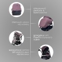 Коляска детская 3 в 1 Bubago Niveta цвет: Лиловый BG 192-4