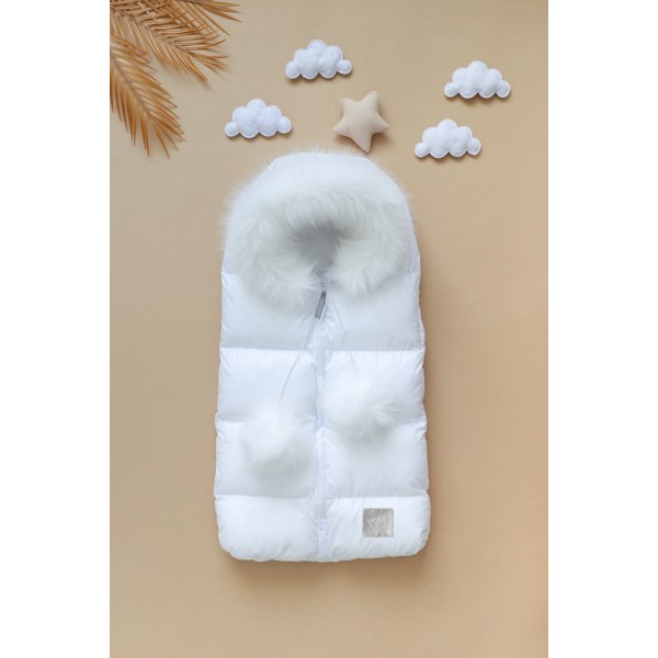 Конверт на выписку и прогулки " Atlantic " цвет: white / белый 0299