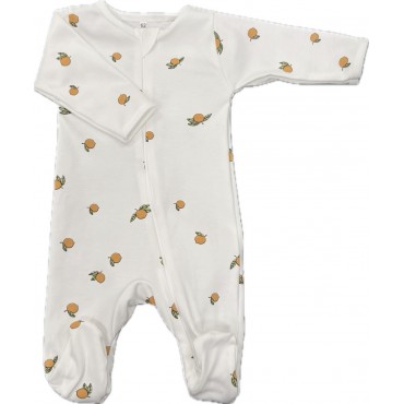 Слип нательный на молнии 62-68 см принт: апельсинки Т-125