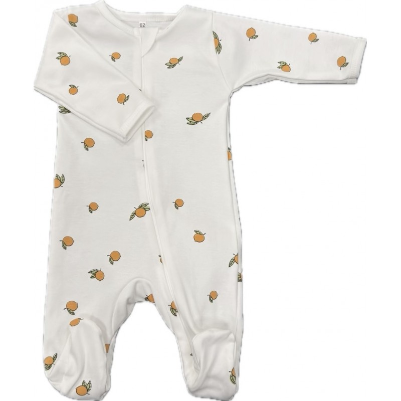 Слип нательный на молнии 62-68 см принт: апельсинки Т-125