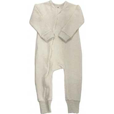 Комбинезон на молнии из хлопка 80 см Т-216/бежевый