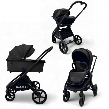 Коляска детская 3 в 1 Bubago Gaudi цвет: черный BG 195-3