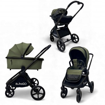 Коляска детская 3 в 1 Bubago Gaudi цвет: зеленый BG 195-1