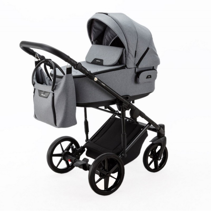 Коляска детская 2 в 1 Adamex Zico Tip цвет: серый TK-60