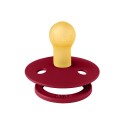 Cоска-пустышка BIBS Colour Latex 0-6 месяцев цвет: ruby