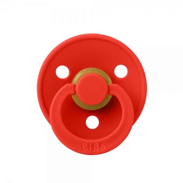 Cоска-пустышка BIBS Colour Latex 6-18 месяцев цвет: candy apple / красный