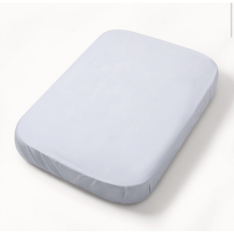 Простыня на резинке детская 100*70 см цвет: голубой ПР-С.100.70.10