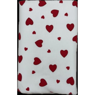 Непромокаемая многоразовая пеленка из фланели 60*90 см цвет: сердечки Непромокаемая многоразовая пеленка из фланели 60*90 см цвет: сердечки