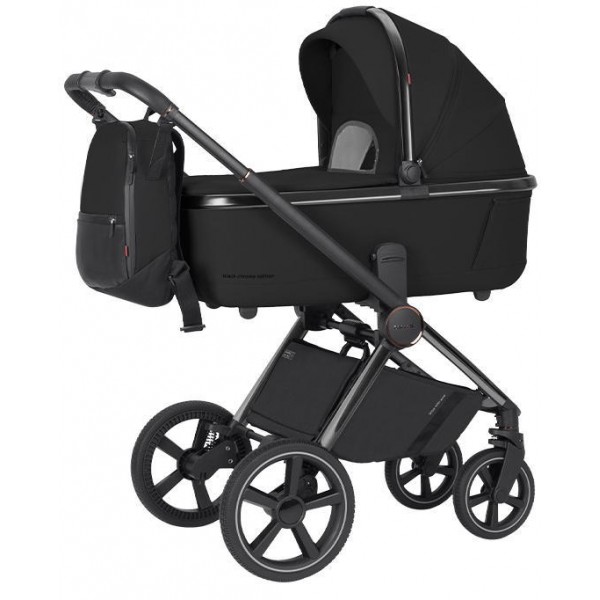 Коляска детская 2 В 1 Carrello Ultimo CHROME 2025 цвет: sable Black CRL-6524