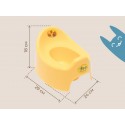 Горшок детский Три Кота Каникулы цвет: желтый RFD-015