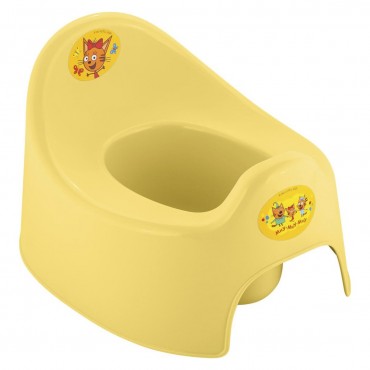Горшок детский Три Кота Каникулы цвет: желтый RFD-015