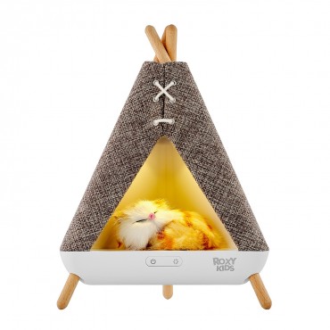 Ночник детский интерьерный Вигвам с котенком USB с аккумулятором R-NL0027