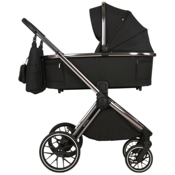 Коляска детская 2 в 1 Adamex Spark Poler цвет: onyx black