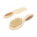Детская щеточка с расческой цвет: бежевый RBH-001