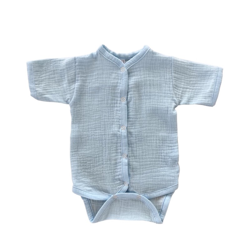 Боди на кнопках с коротким рукавом 68-74 см цвет: голубой М-172 Боди на кнопках с коротким рукавом 68-74 см цвет: голубой М-172